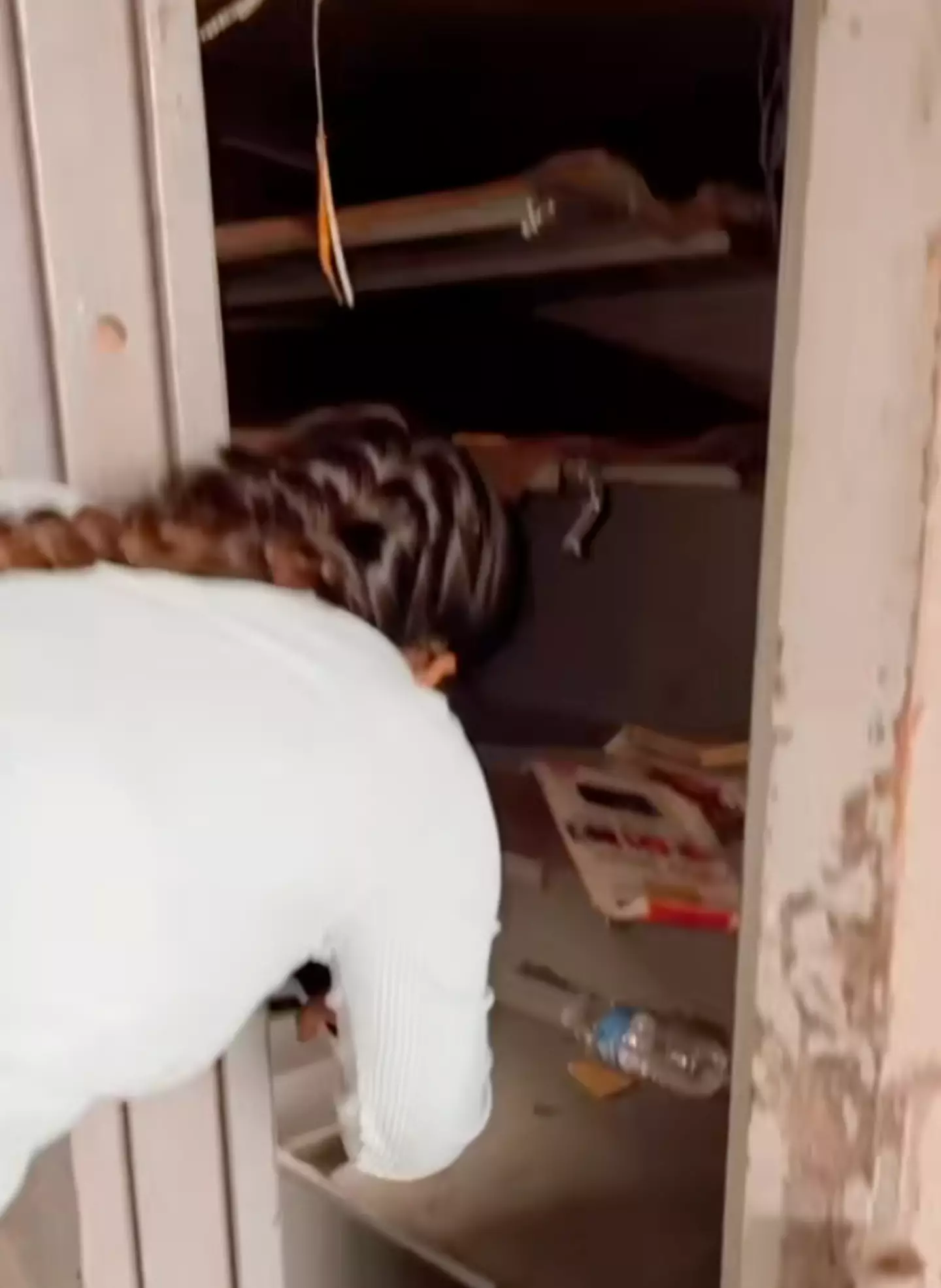 The TikToker found some rogue items in the safe (TikTok/ @misstiffanyma)