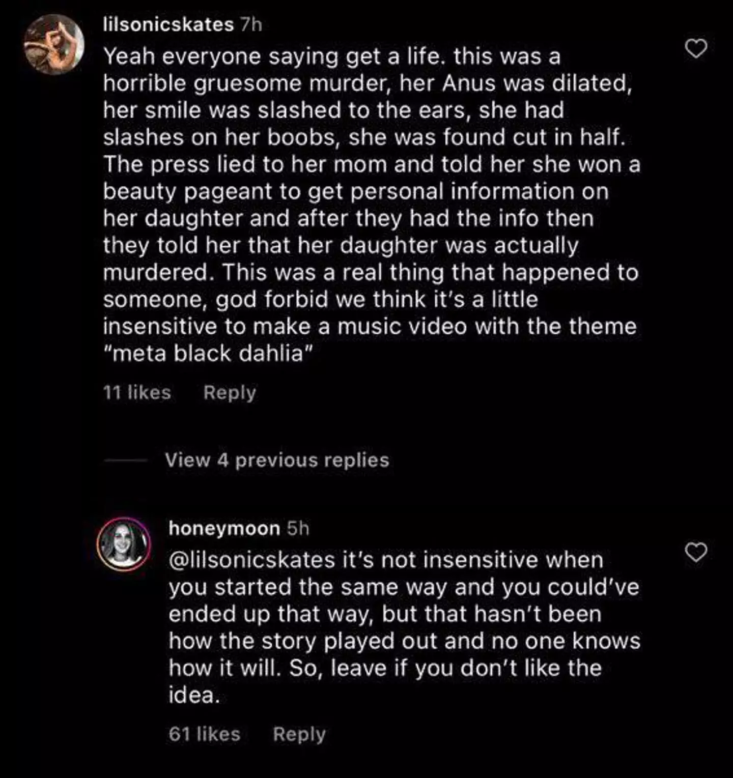 "Leave if you don't like the idea."