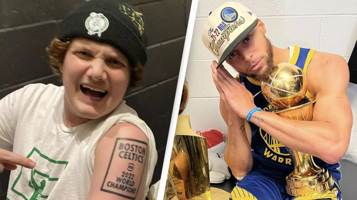 Fan Vows To Keep 'Celtics 2022 World Champions' Tattoo Even Though They Lost Championship