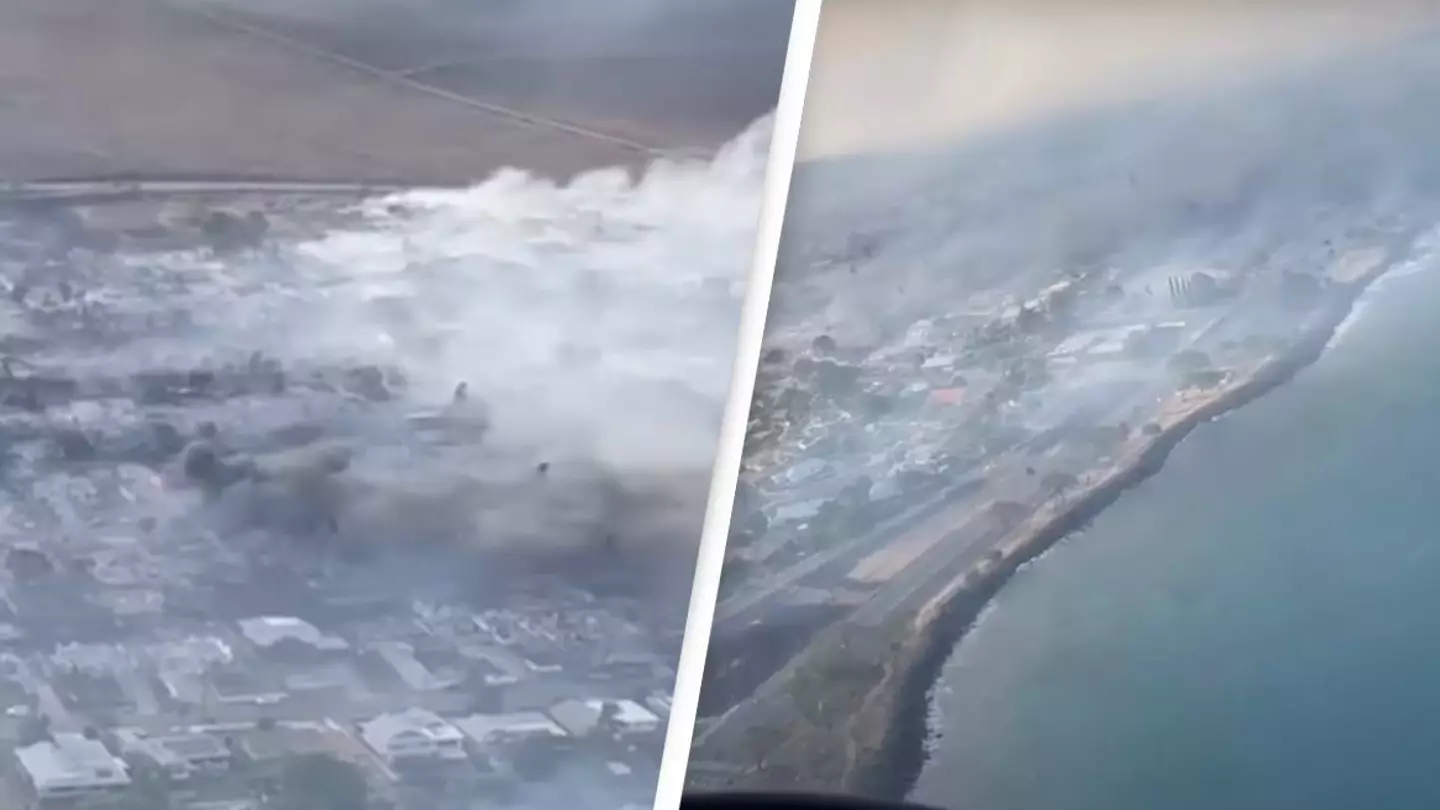 Heartbreaking footage shows what's left of historic town of Lahaina after Hawaii wildfires burn it to ground