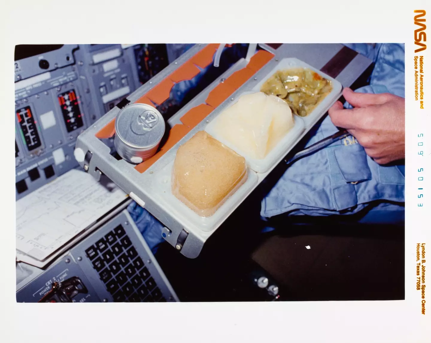 NASA space food has come a long way since this 1983 picture, but there are still issues need to be addressed for long journeys (Brandon Bell/Getty Images)icture