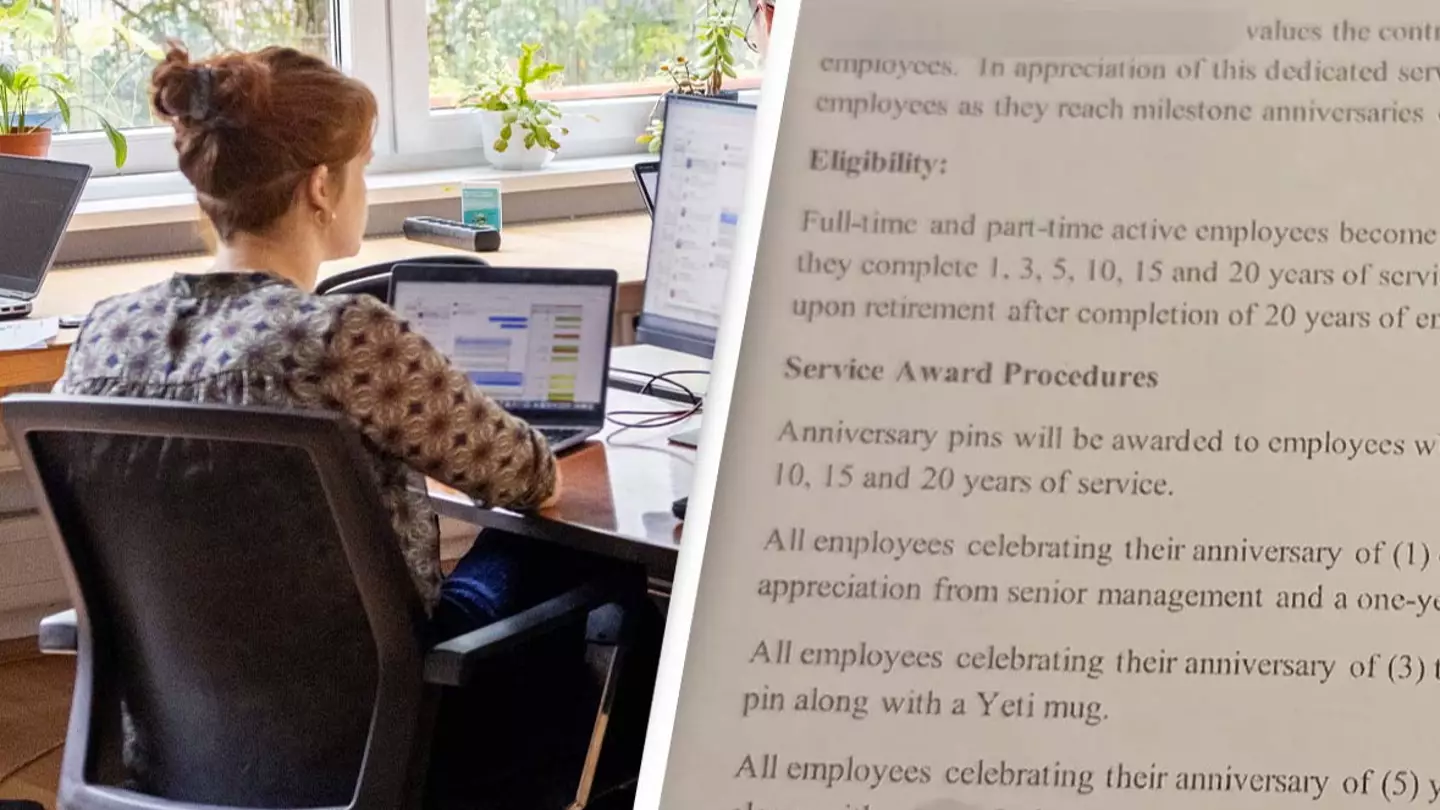 Company's reward for being an employee for 20 years leaves people divided