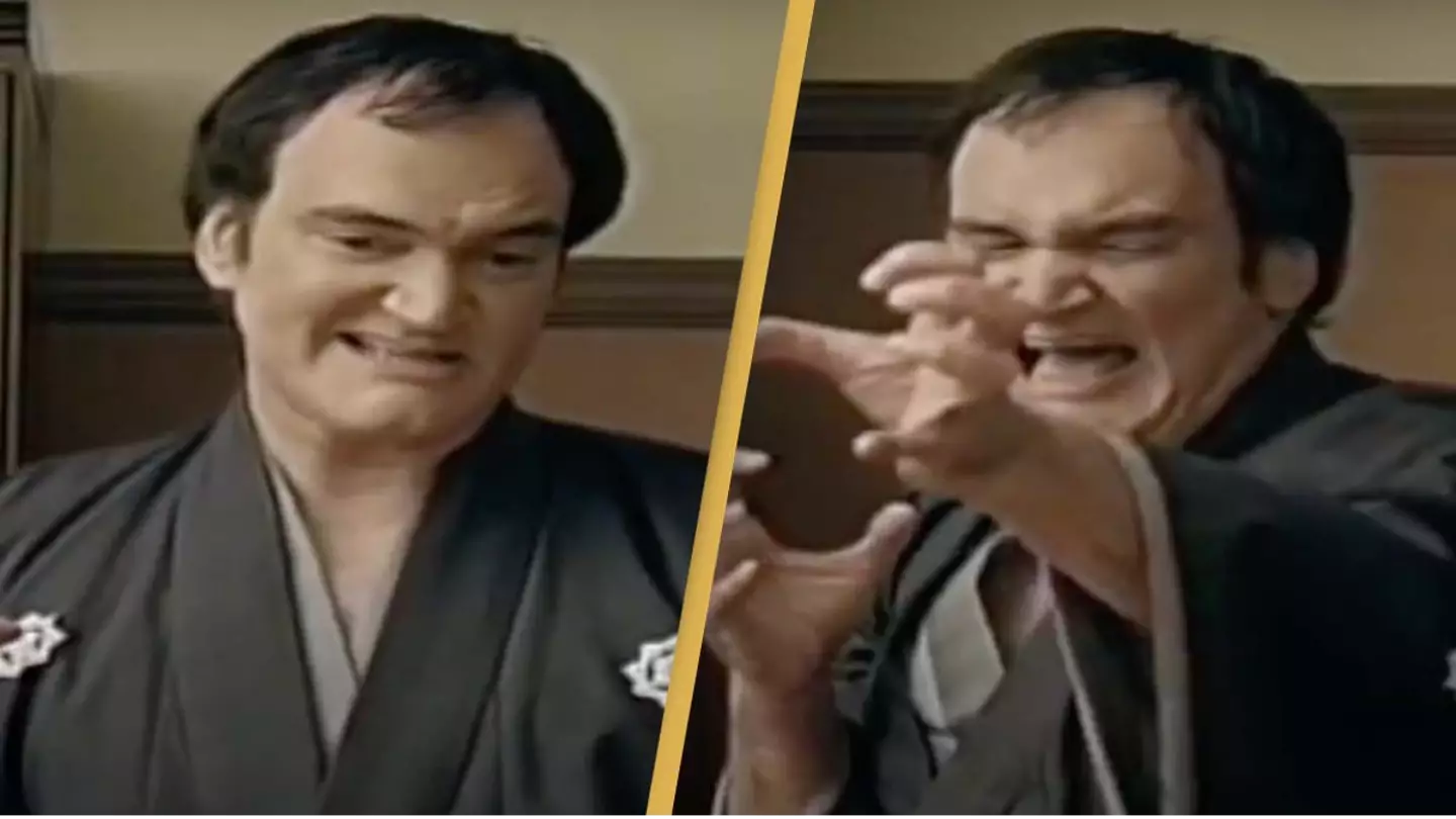 Quentin Tarantino spotted in bizarre Japanese dog speaker commercial