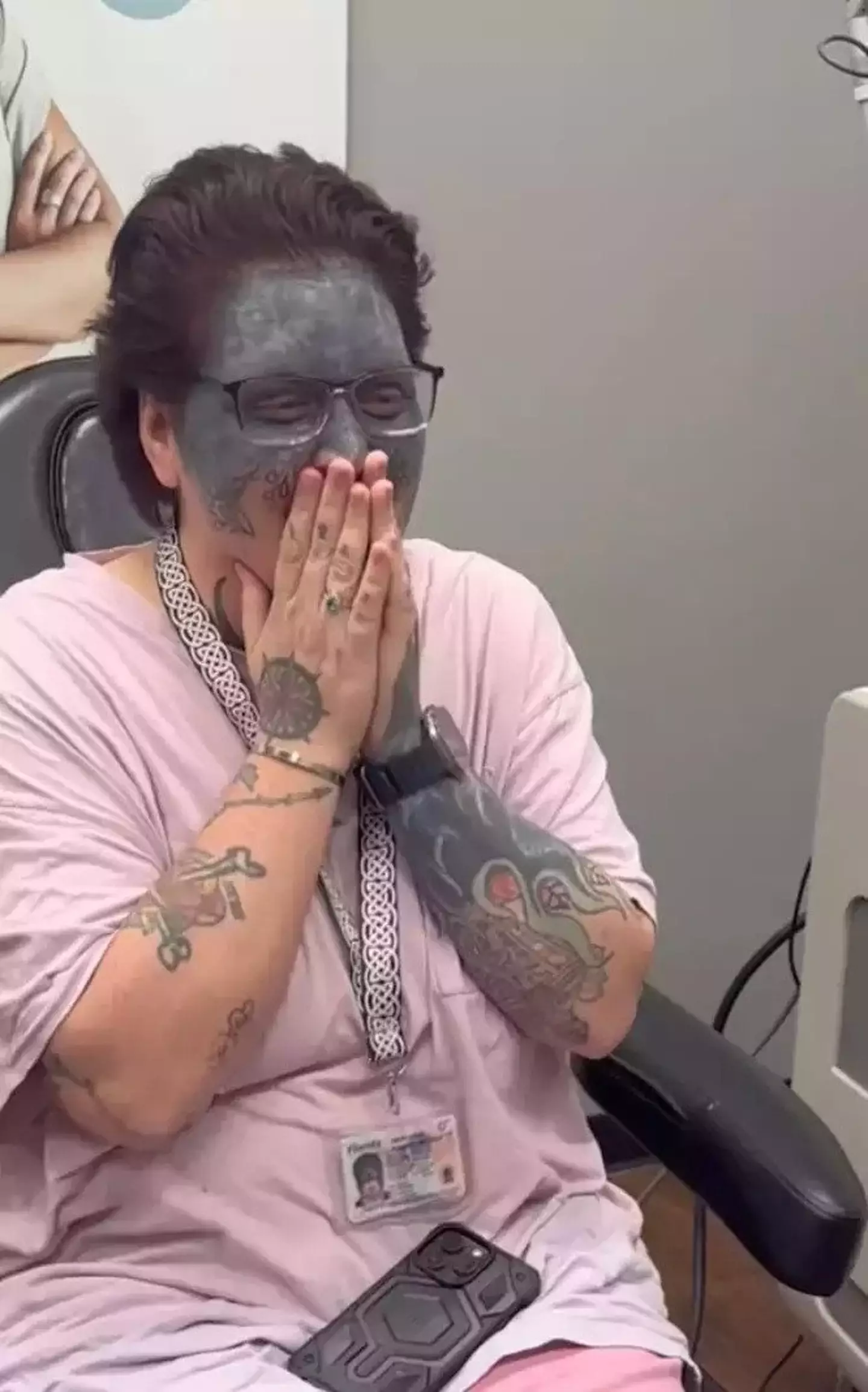 Taylor White was tattooed against her own will.