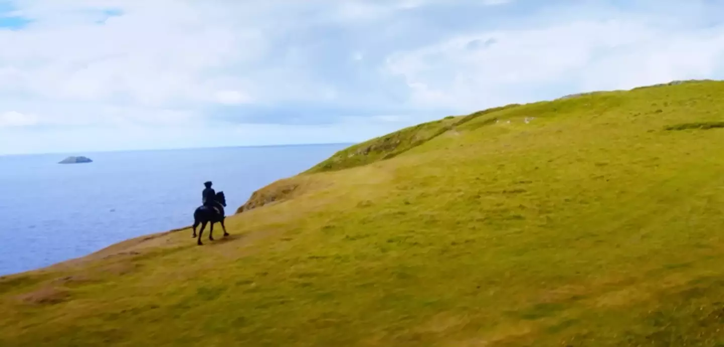 Cue many shots of people being on cliffs dramatically. (BBC)