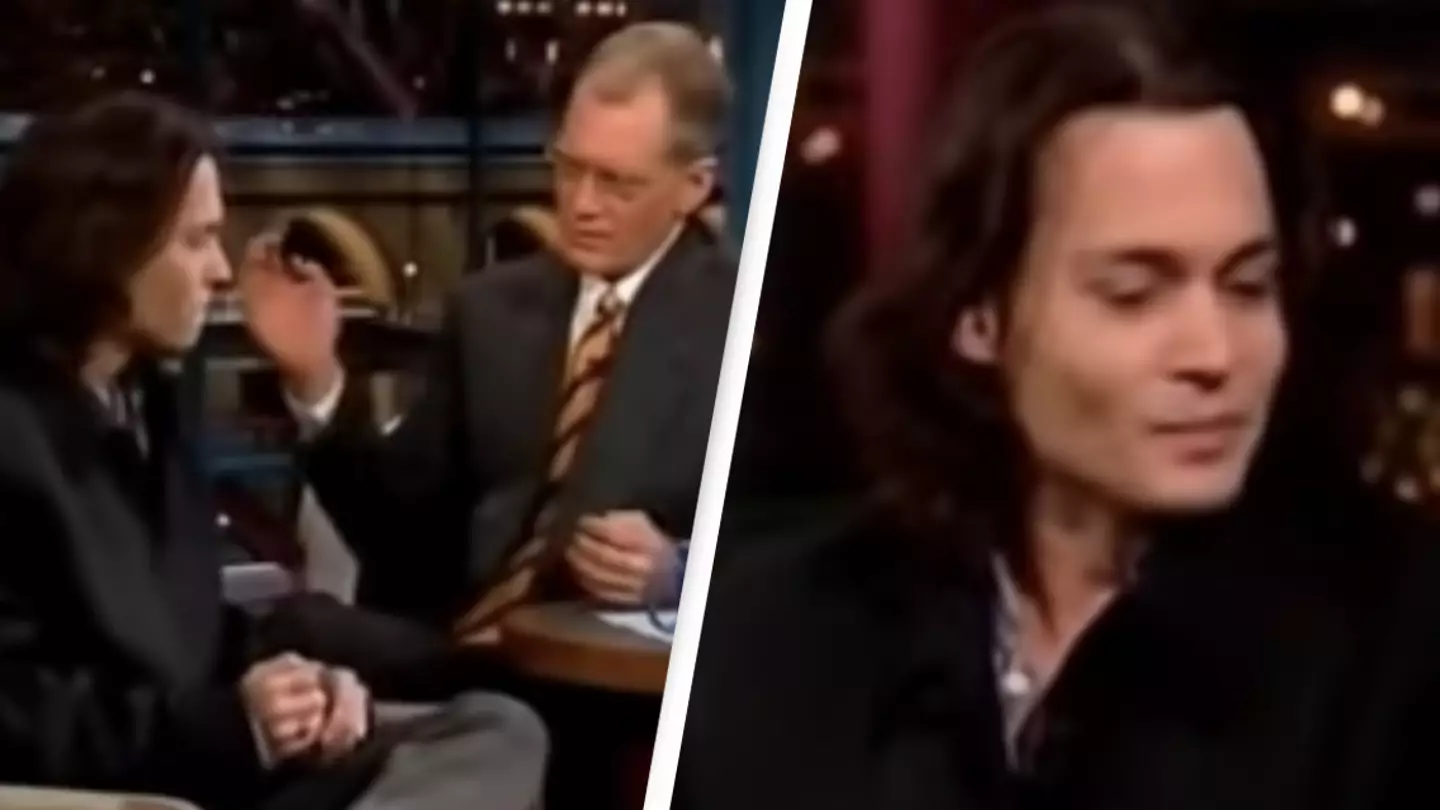 Johnny Depp's Awkward Reaction When Asked About Childhood On Letterman