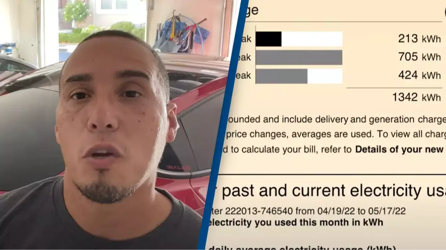 Man who owns two Teslas shares electric bill revealing how much it actually costs him to charge at home