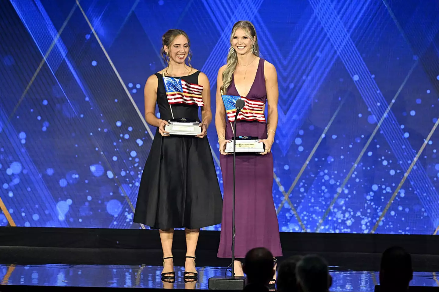 The girls received a patriot award earlier this week (Roy Rochlin/Getty Images)