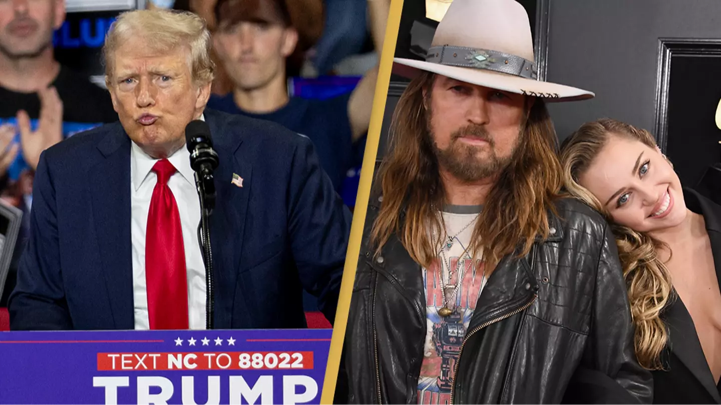 Trump takes aim at Miley Cyrus after praising dad Billy Ray onstage