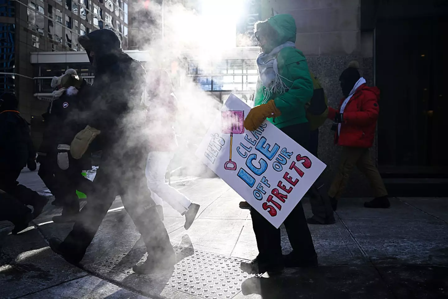 There have been widespread anti-ICE protests (Stephen Maturen/Getty Images)