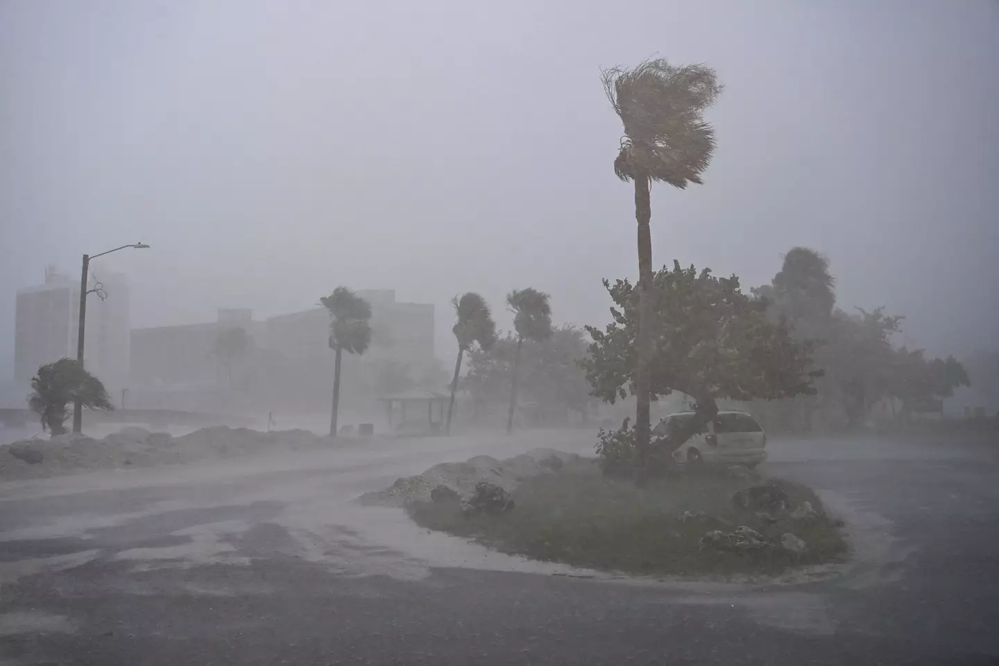 Hurricane Milton tore through Florida in October (CHANDAN KHANNA/AFP via Getty Images)