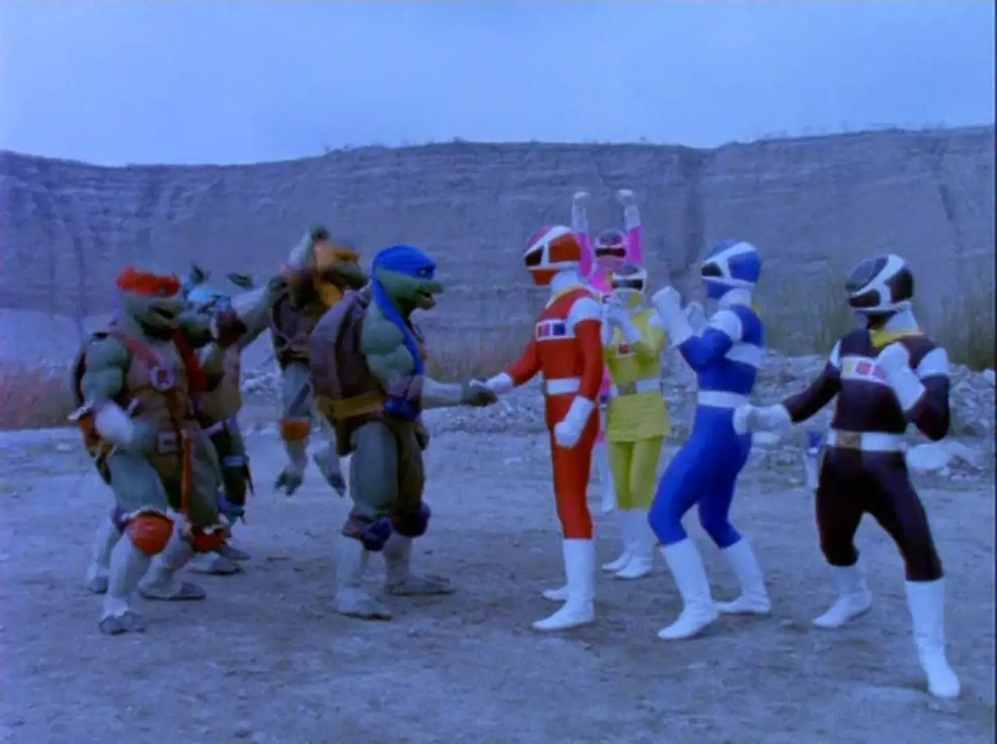 TMNT and Power Rangers have reunited once again.