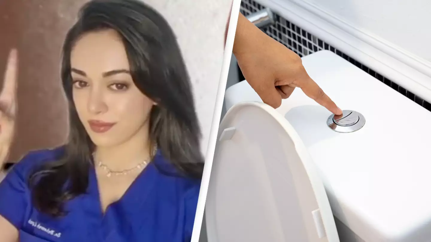 Doctor explains why you should never flush the toilet while sat down