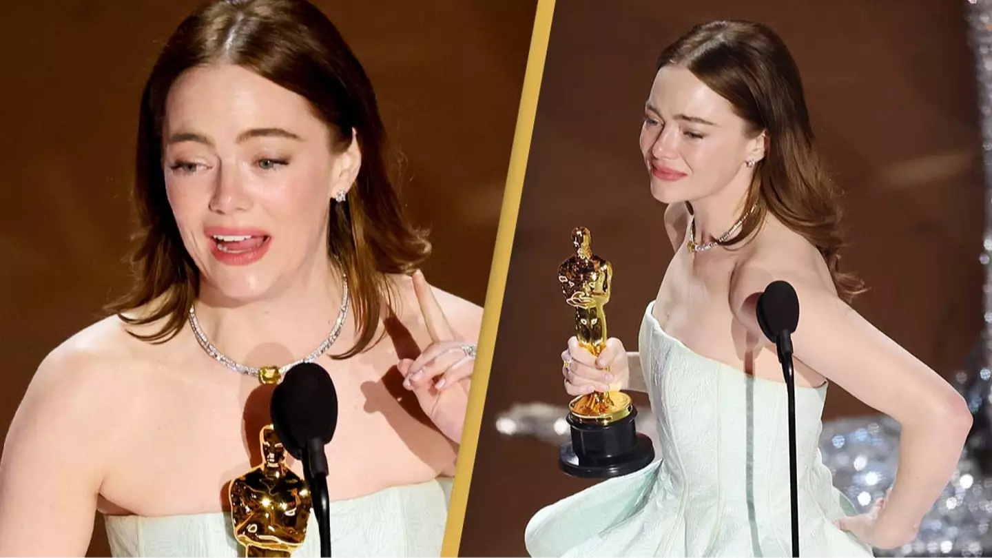 Emma Stone reveals how she ripped her dress before walking on stage at Oscars