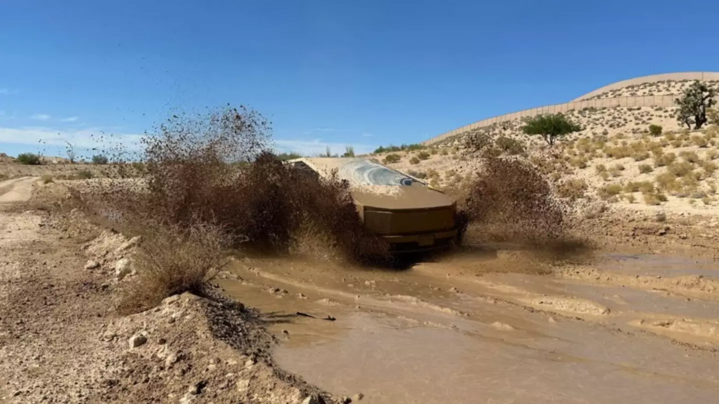 A new look at Tesla's Cybertruck... but what's going on with that windshield?