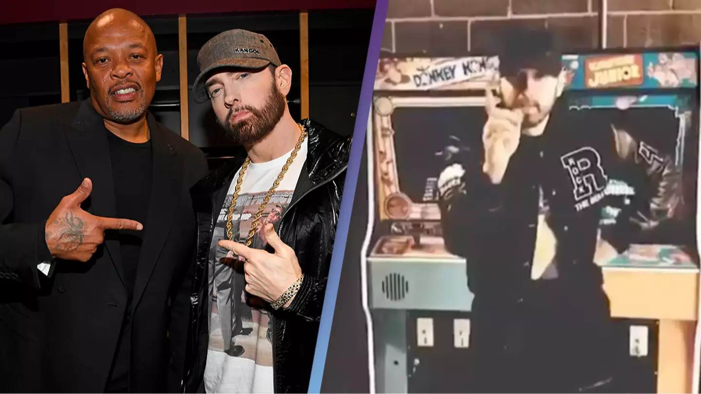Dr Dre's astonishing video of Eminem rapping skills shows no one is close to him