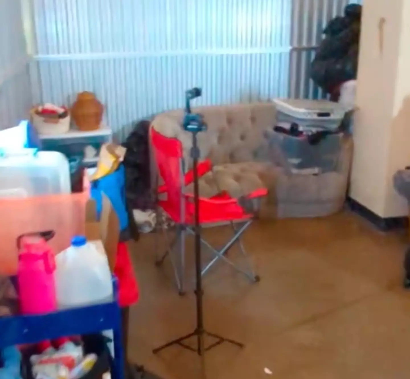 Brown kept his belongings at the storage unit.