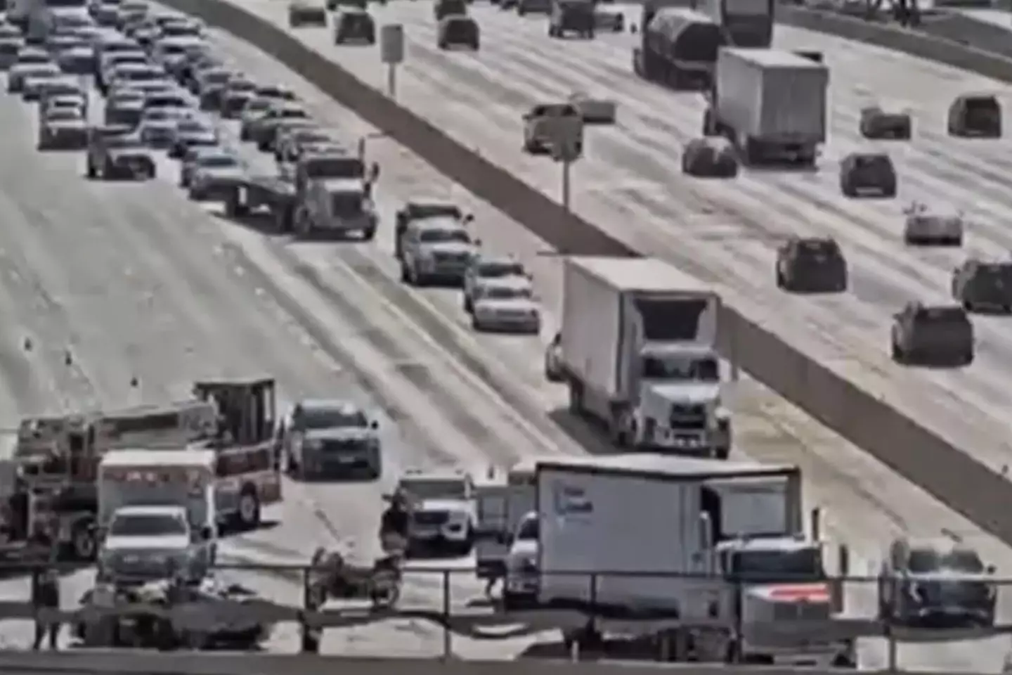 A large tire came off the truck, causing a multiple vehicle collision (KJZZ)