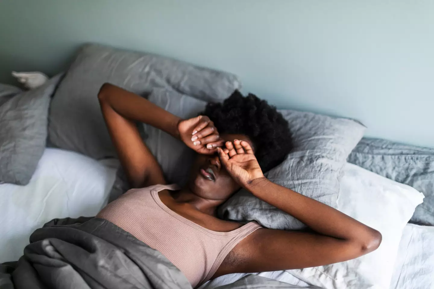 Seeing swirls and patterns when trying to sleep is normal (Getty Images)