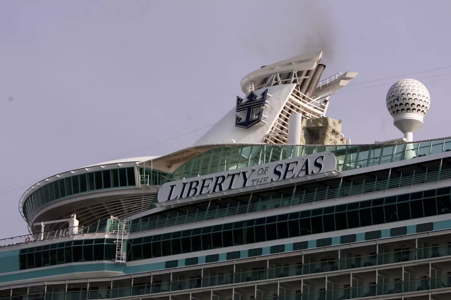The incident occurred on the Royal Caribbean's Liberty of the Seas.