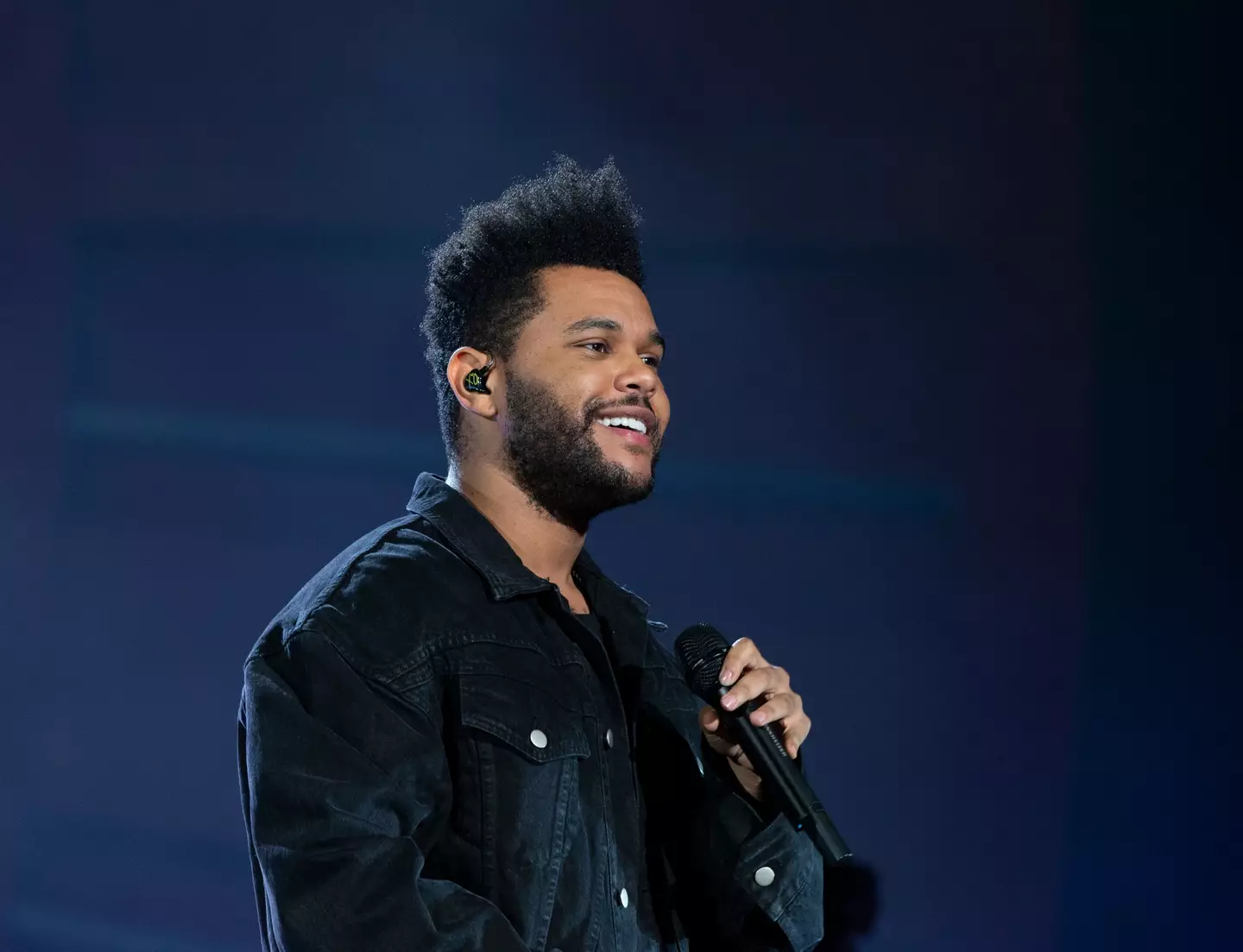 The Weeknd  surprised a six-year-old fan who was photographed crying outside one of his shows.