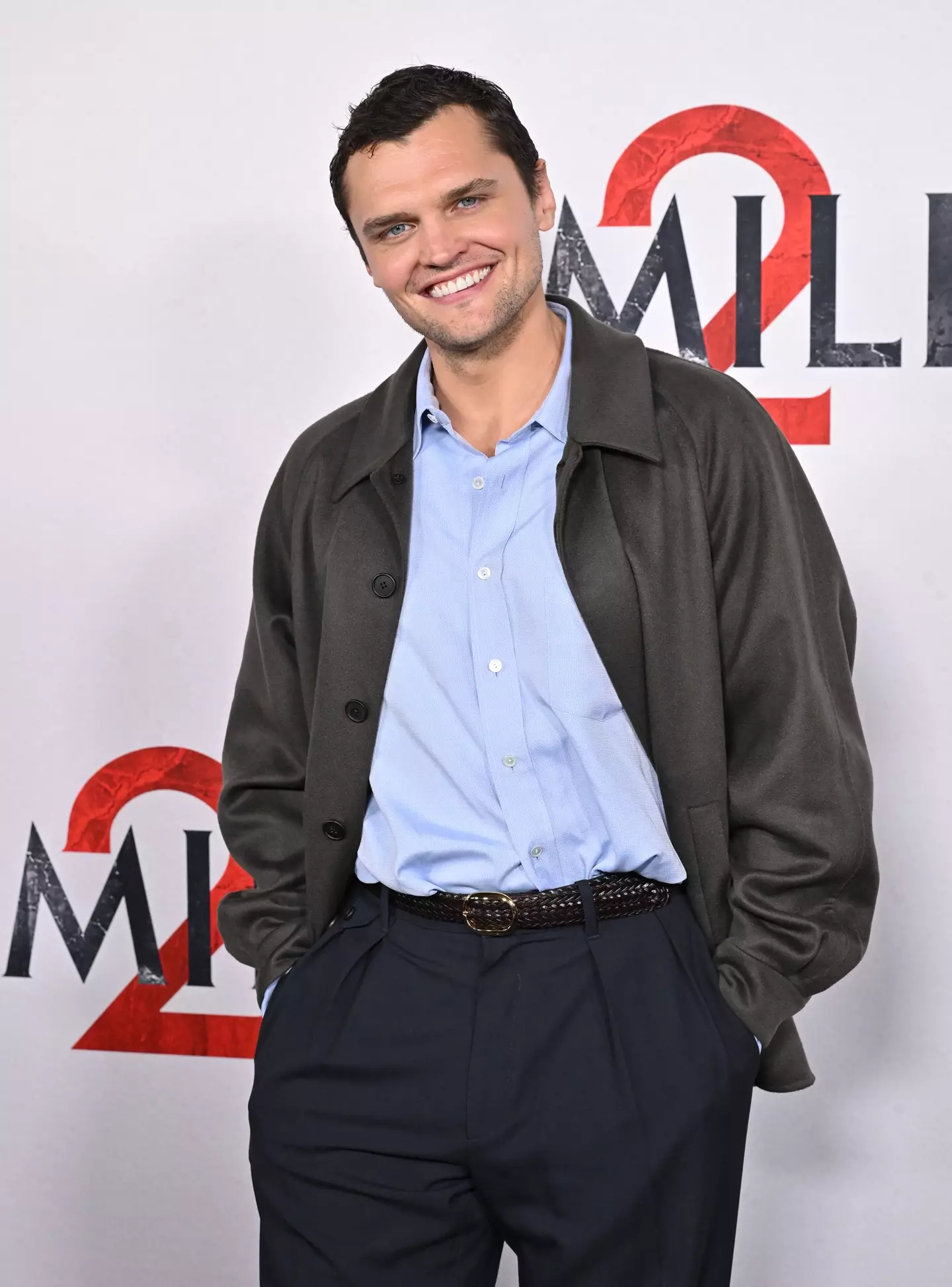 Ray Nicholson smiling like a 'normal' person at a red carpet event for the film (Axelle/Bauer-Griffin/FilmMagic)