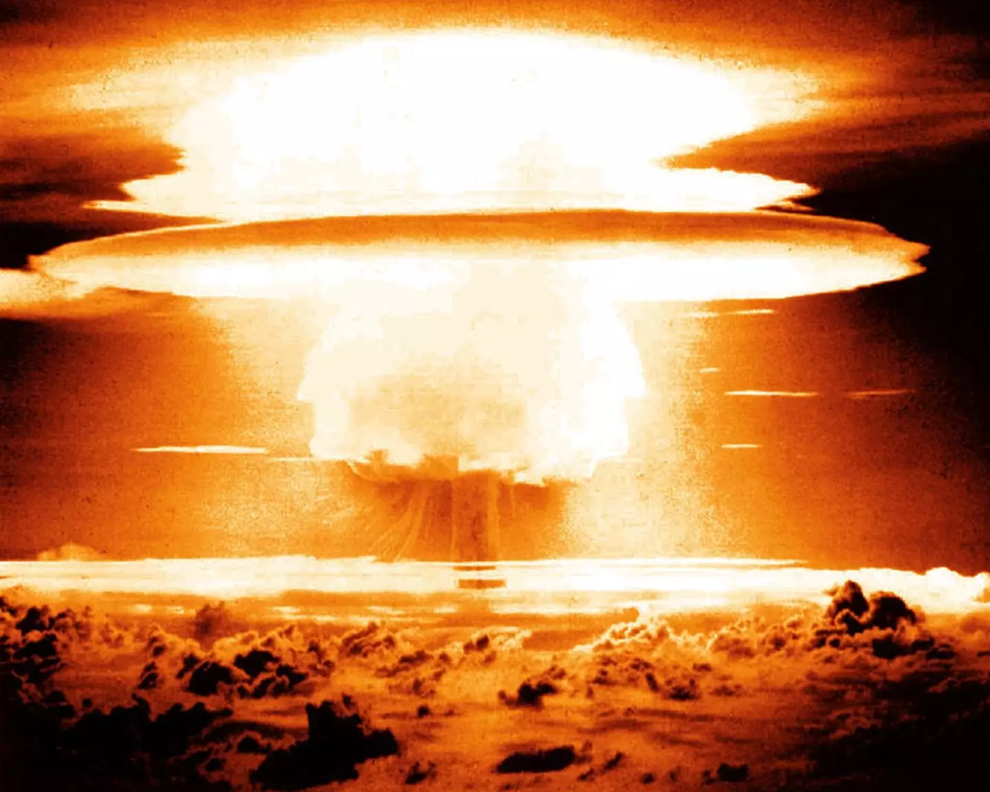 Within one second the fireball from the Castle Bravo explosion was 4.5 miles wide.