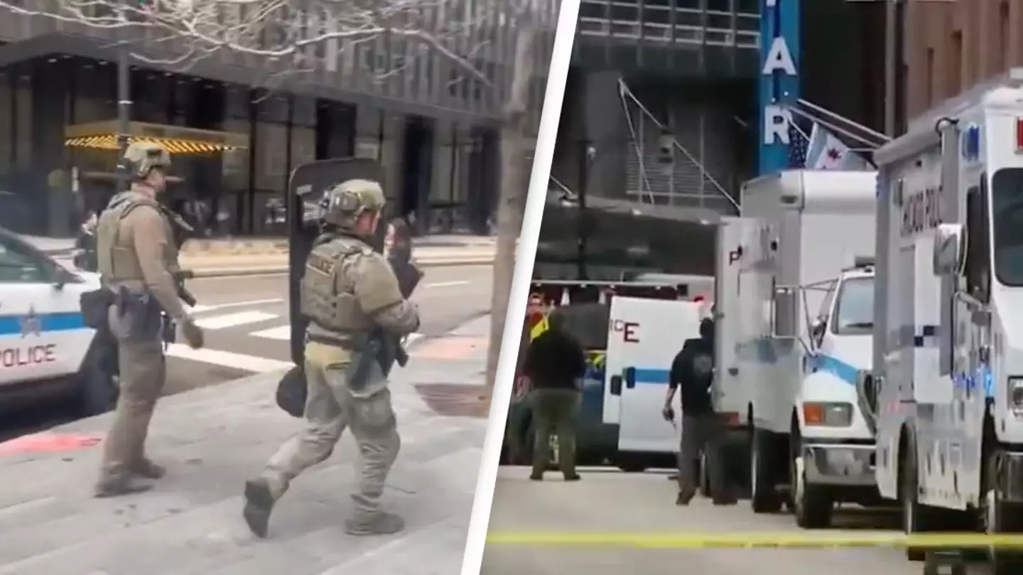 SWAT team descend on Chicago Trump Tower amid reports of armed woman on the loose