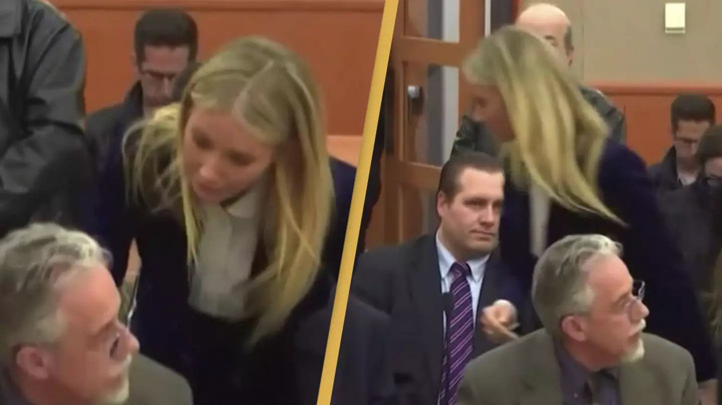 Gwyneth Paltrow leans over and whispers four words to ski accident accuser