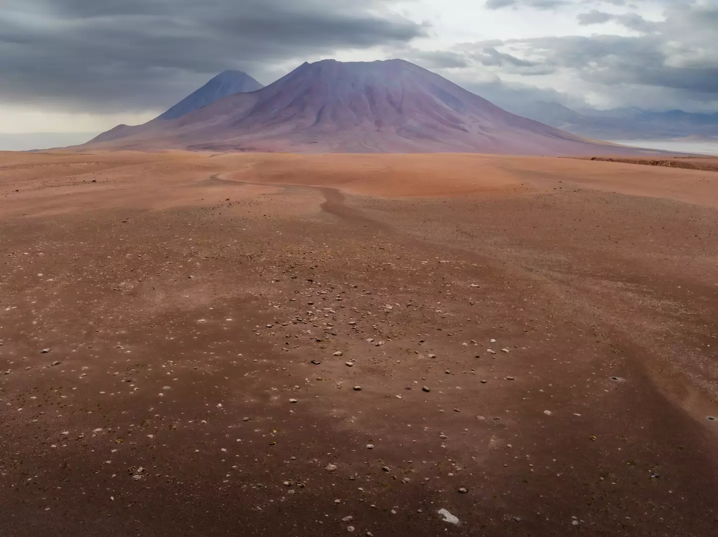 Licancabur and the Juriques volcanoes at San Pedro de Atacama is one place that bears some resemblance to Mars' surface.