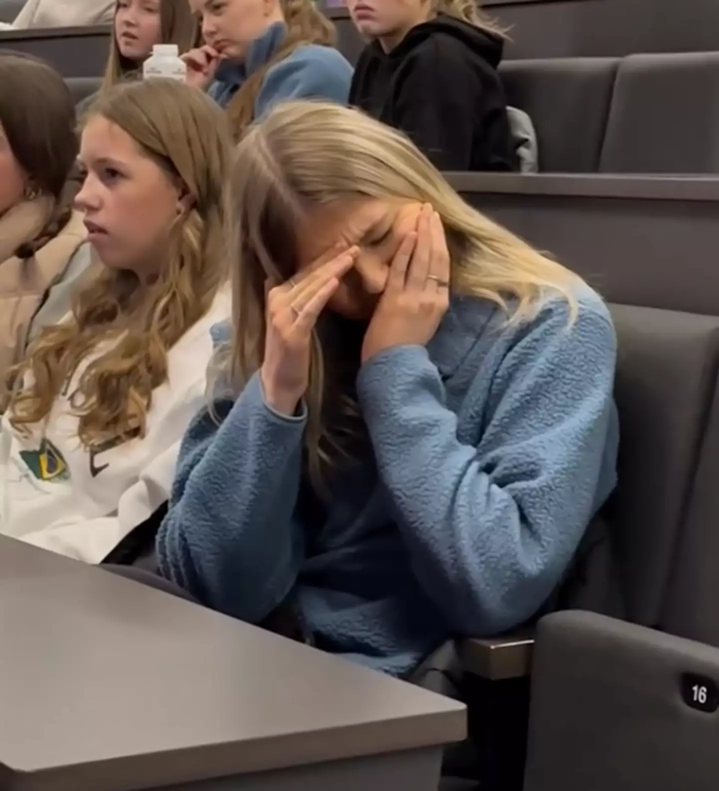 The students have been praised for showing empathy to the woman undergoing a c-section. (@RCSI_STUDENTLIFE/Instagram)