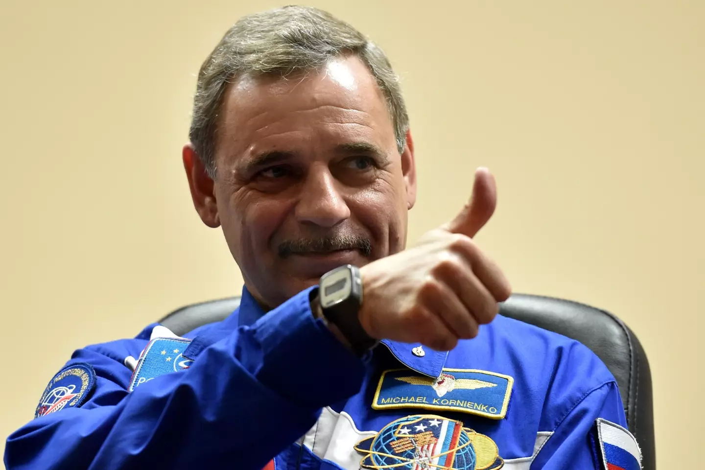 The astronaut's profound words about the Earth left viewers in tears (KIRILL KUDRYAVTSEV/AFP via Getty Images)