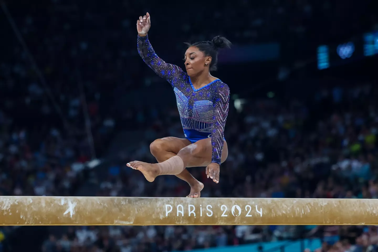 Biles described the event as 'odd'. (Andrzej Iwanczuk/NurPhoto via Getty Images)
