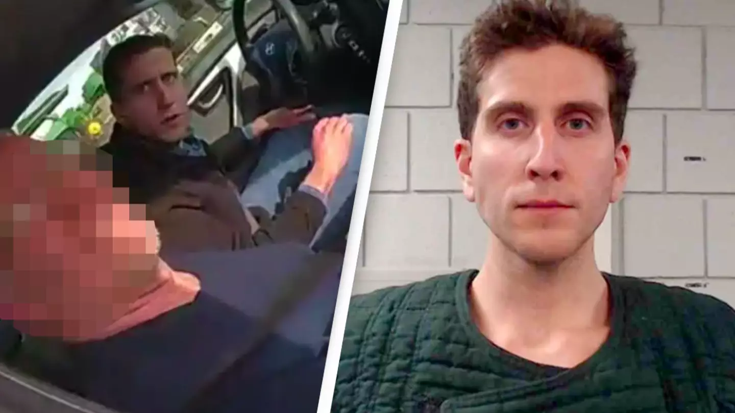 Police bodycam footage shows moment panicked Idaho murder suspect Bryan Kohberger pulled over