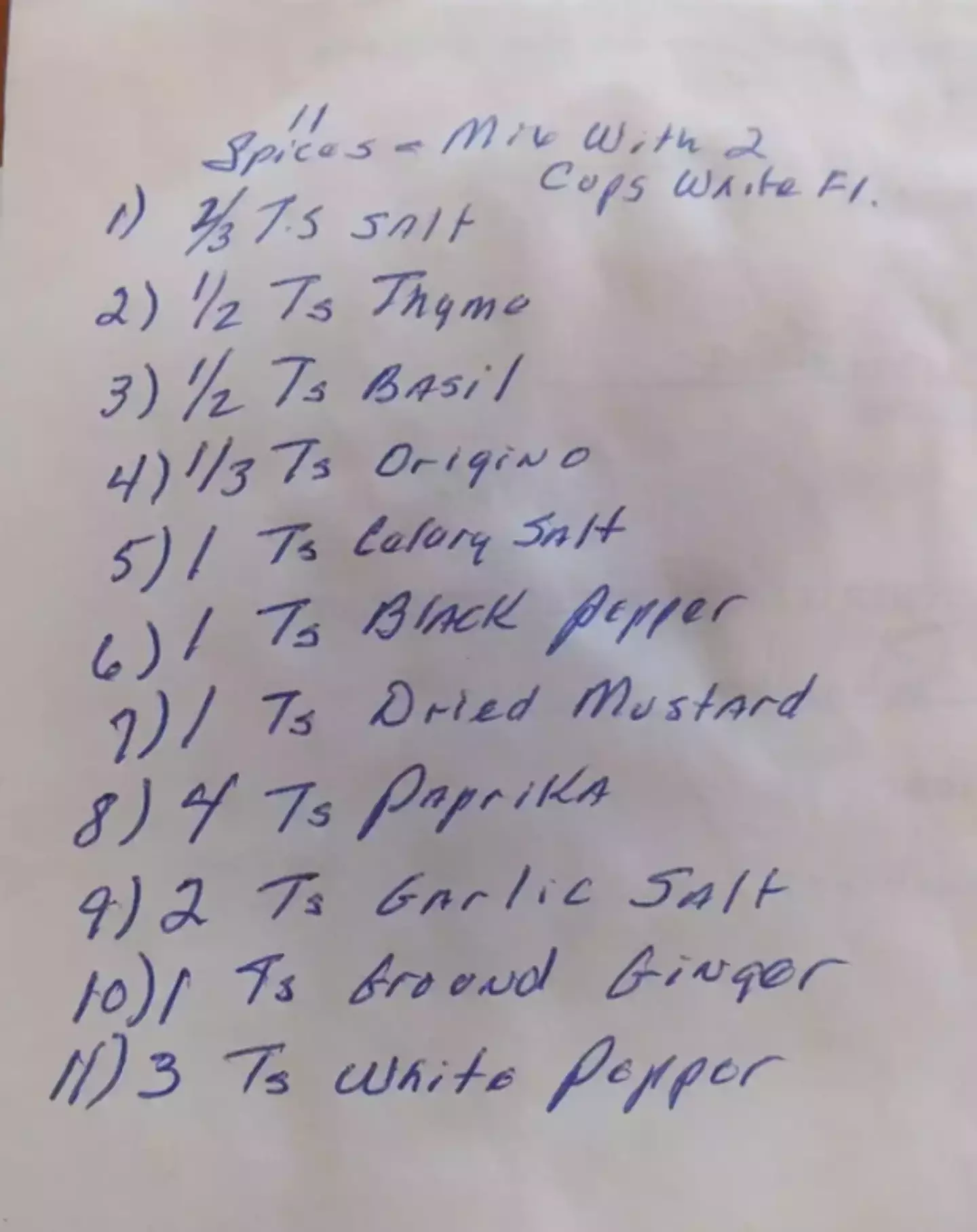 The recipe was written on the back of a will (Chicago Tribune)