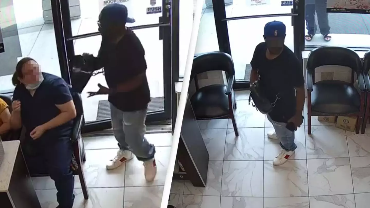 Awkward moment man gives up robbery after employees barely acknowledge his presence