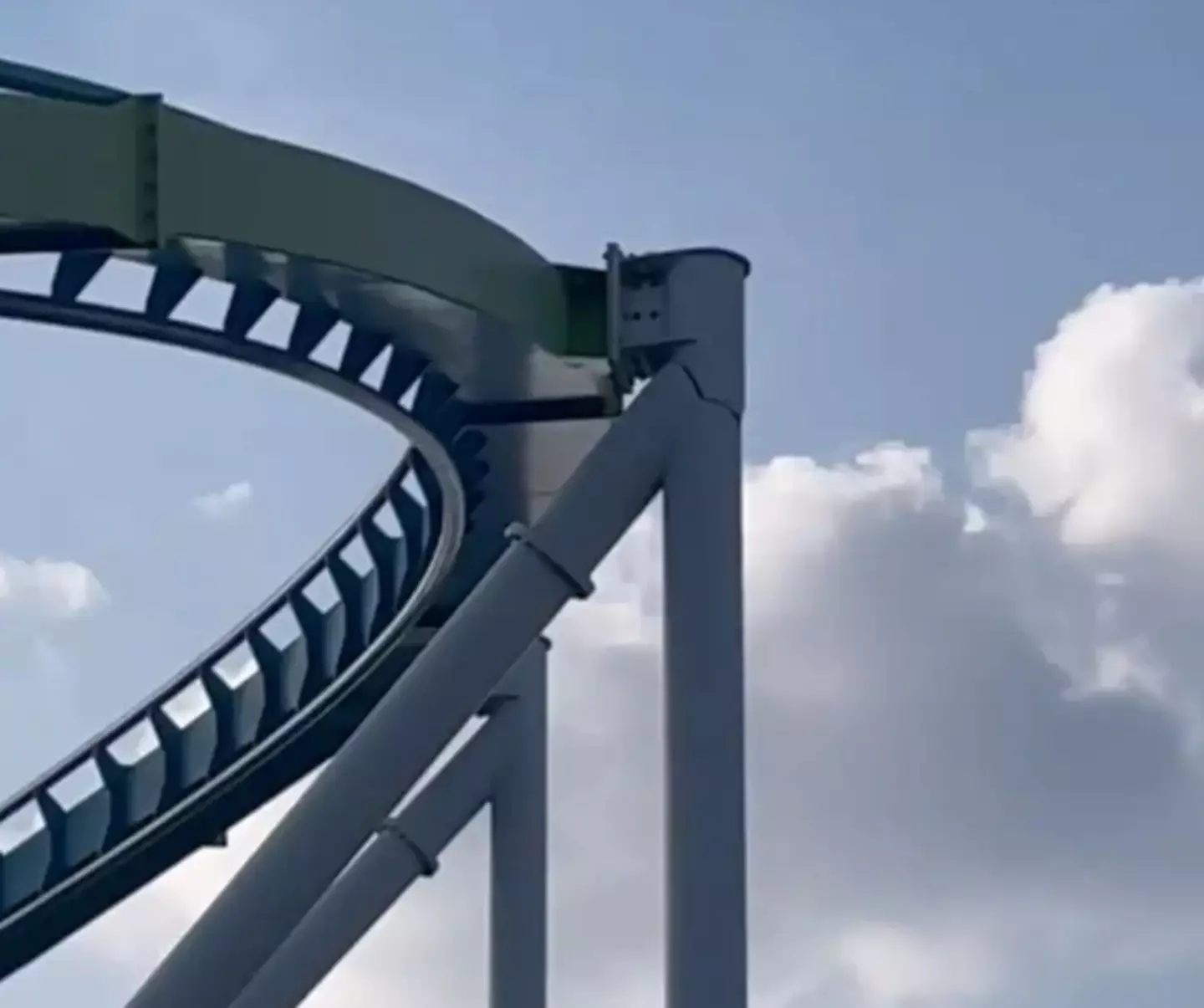 A park visitor spotted the crack and alerted authorities.