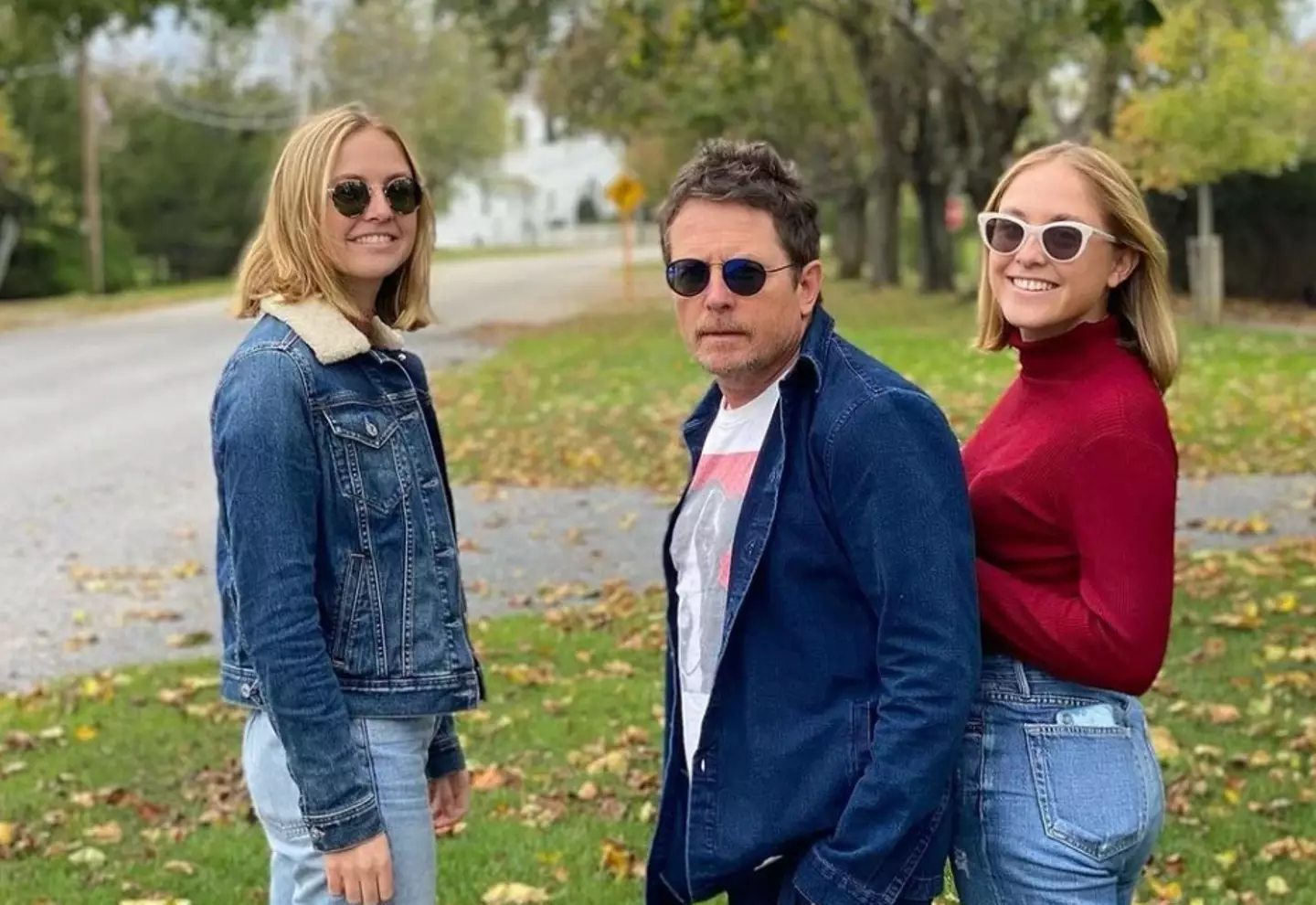 Fox with daughters Aquinnah and Schuyler.