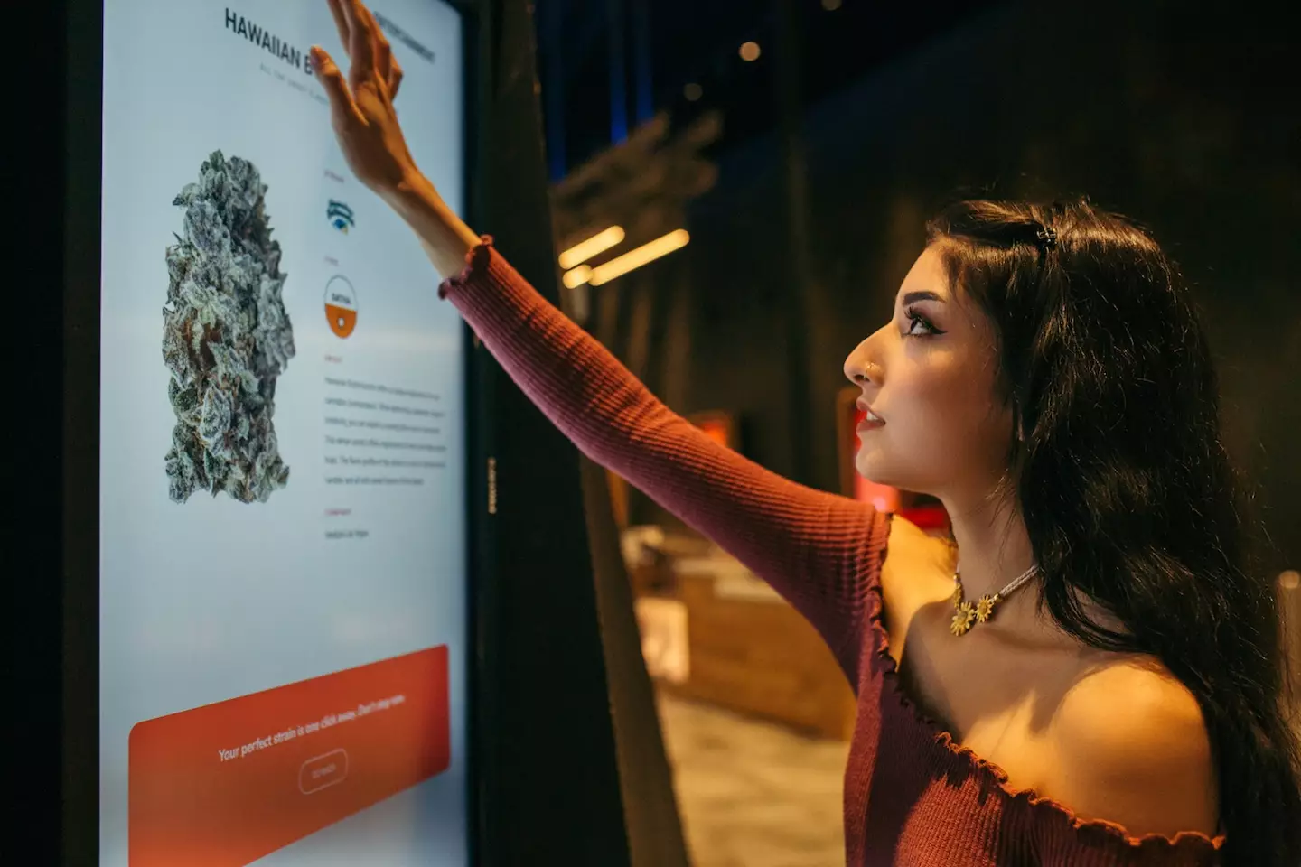The superstore happens to also be an entertainment complex, which features entertainment and tech-art activations, along with massive digital displays where customers can click and collect their weed.