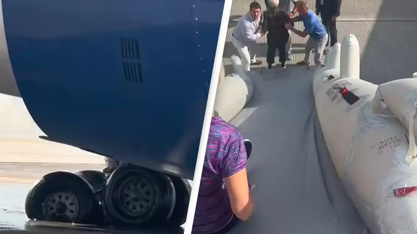 Mom shares nerve-wracking moment she had to use emergency exit on flight