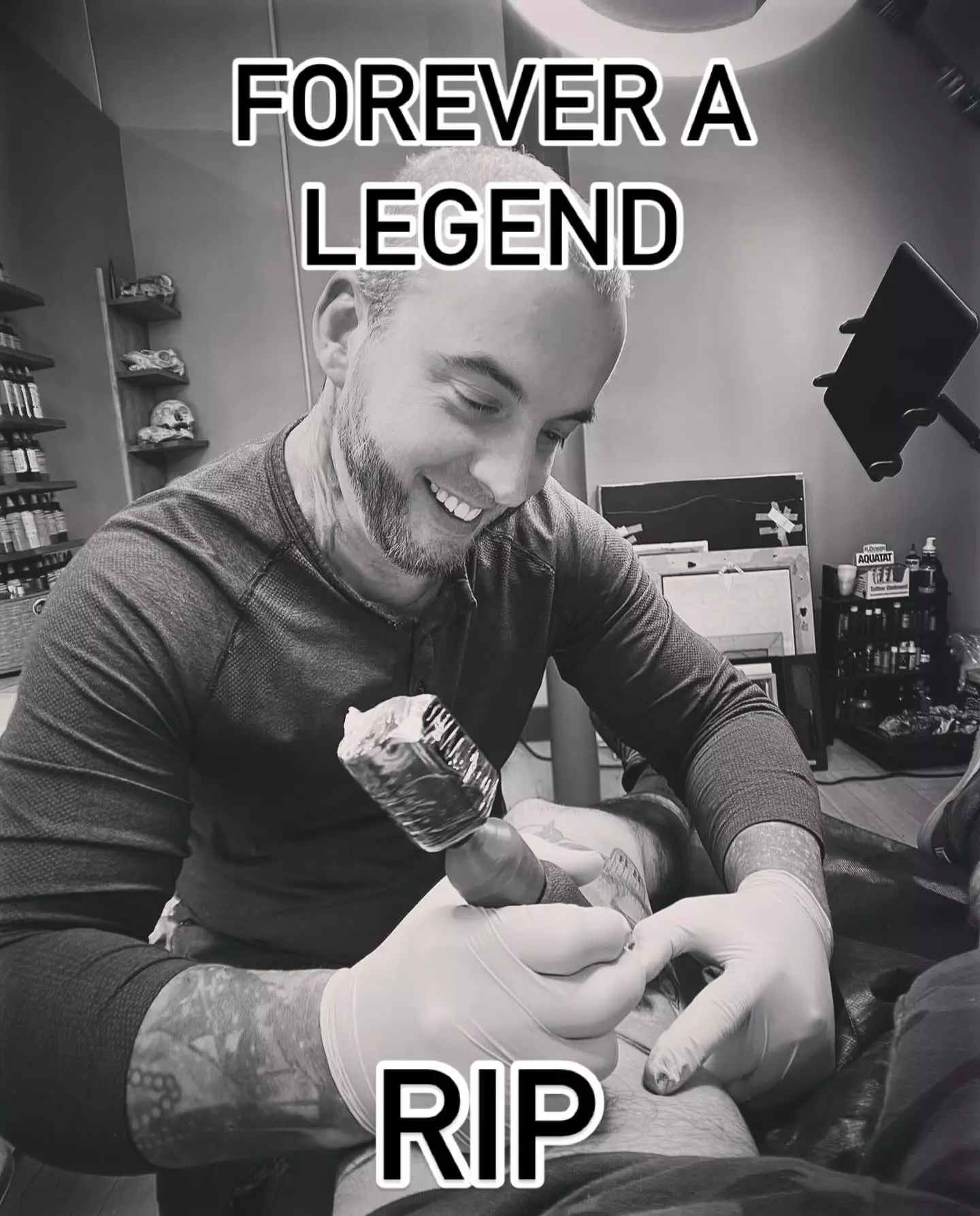 Hadley's family announced his passing on social media. (Instagram/@ryanhadleytattoo)