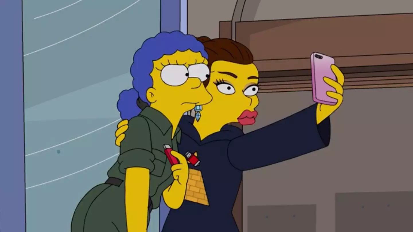 Kylie Jenner stars as herself in The Simpsons.