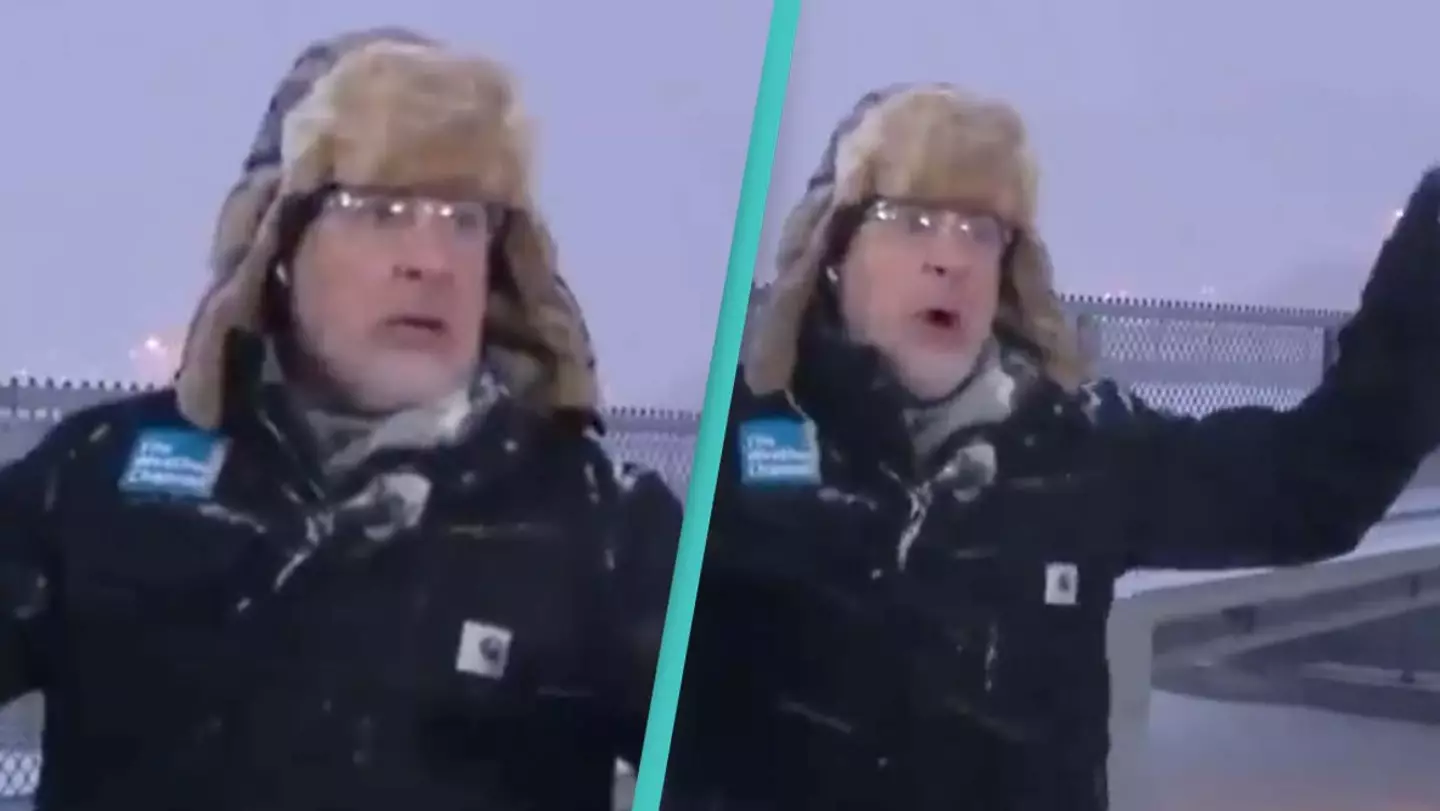 Weatherman hears 'thundersnow' on live TV and people are extremely worried as dangerous weather hits US