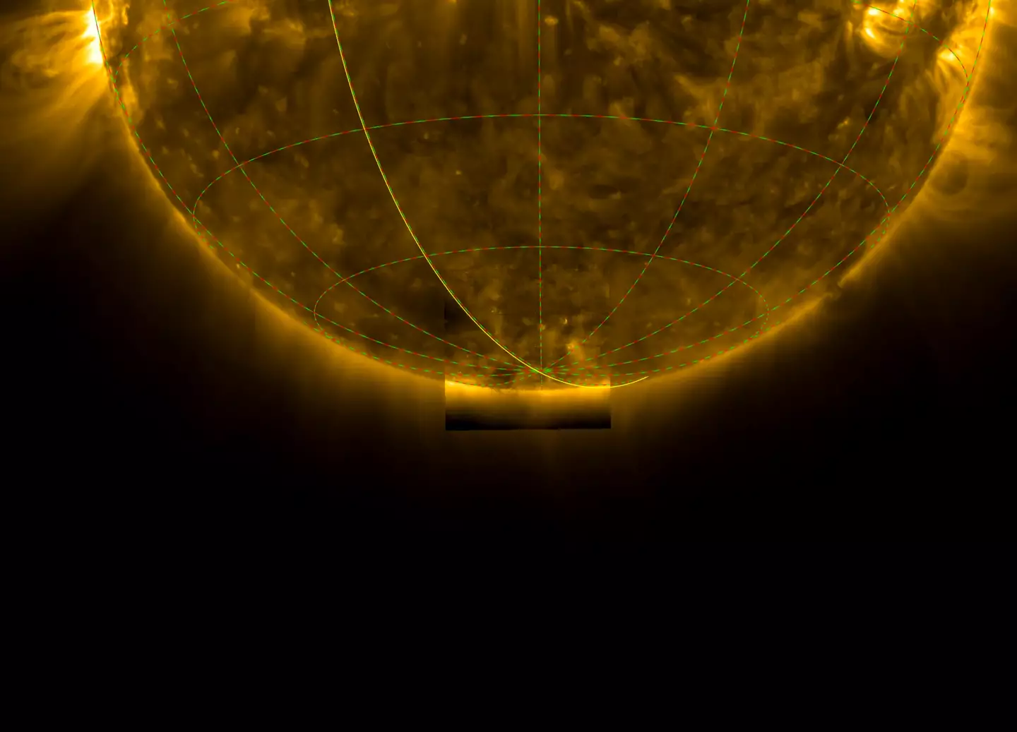 The world's first view of the Sun's south pole (European Space Agency)