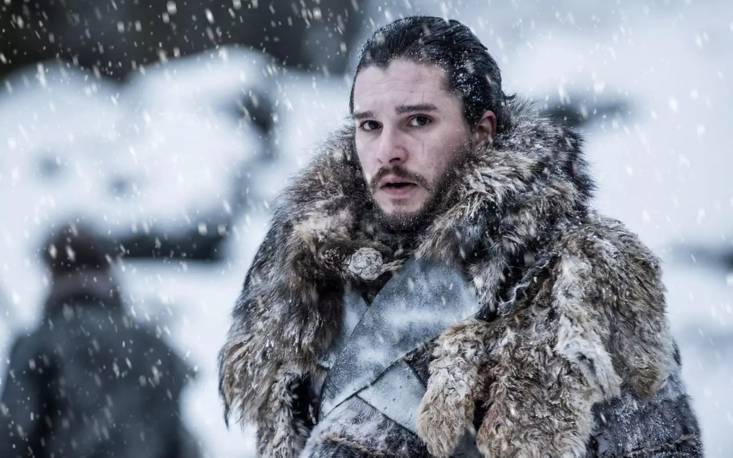 Last time we saw Jon Snow he was riding into a snowy wilderness with his wildling friends.