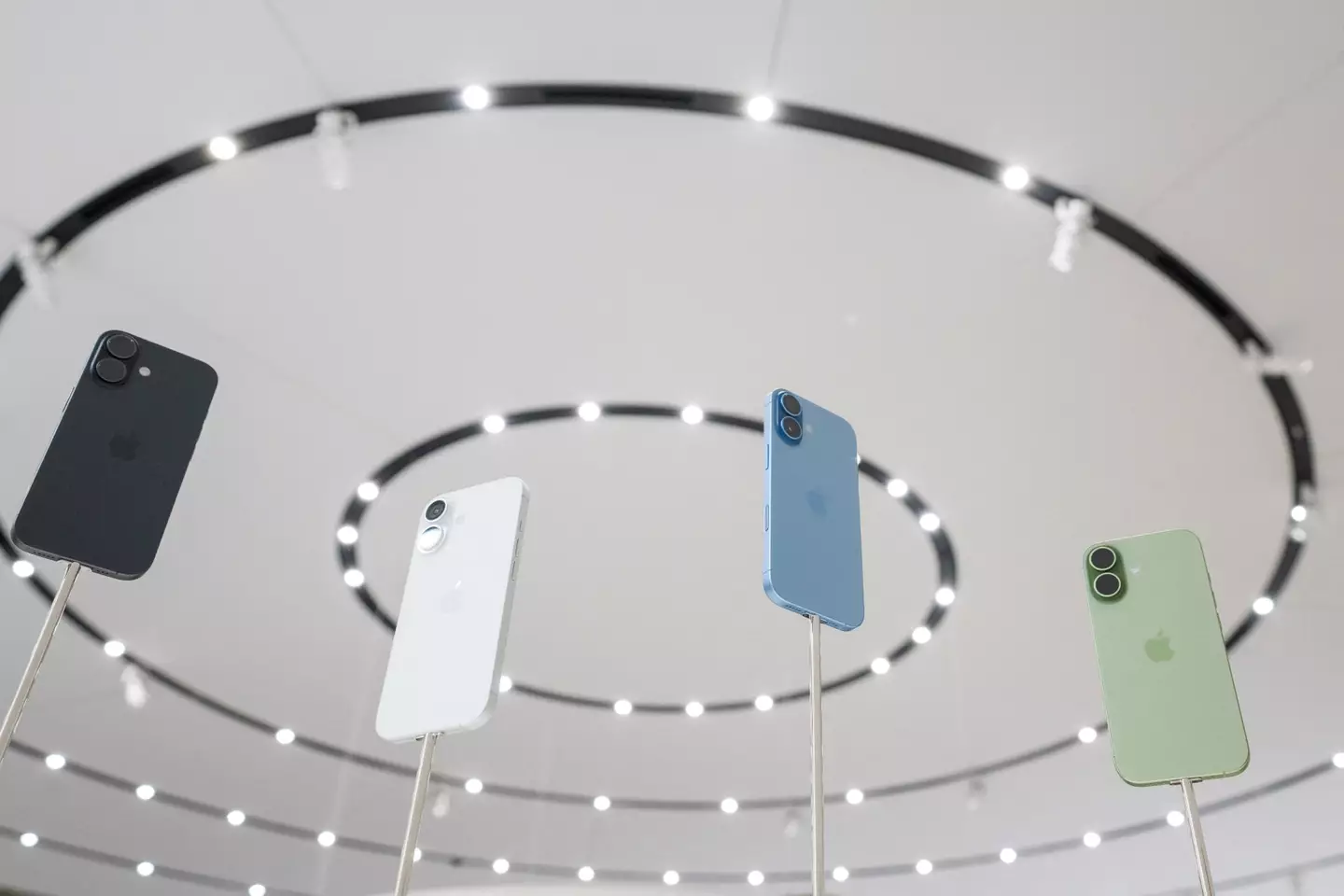 The new iPhone has an increased battery life and faster than ever charging time (Photo by NIC COURY/AFP via Getty Images)