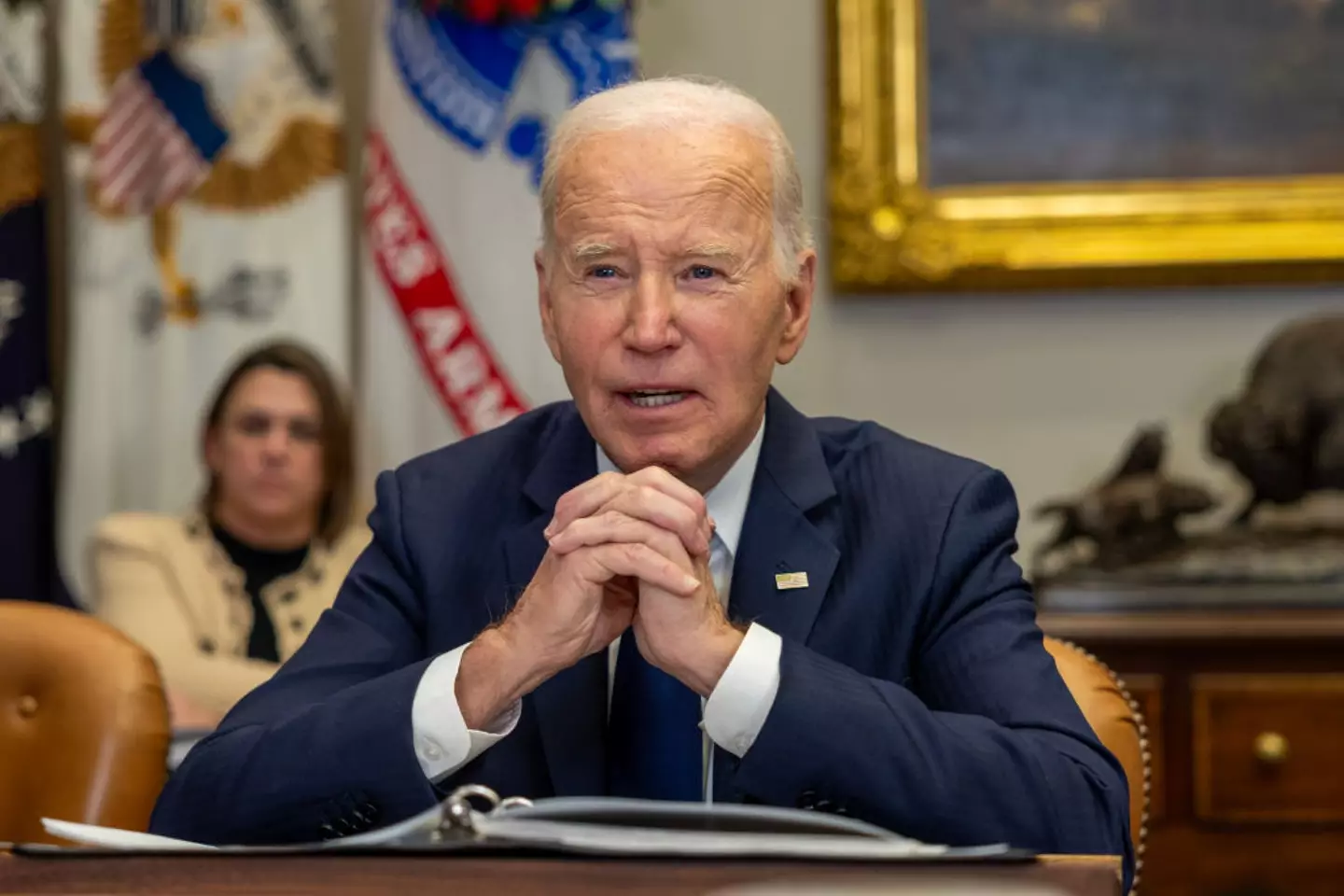 Joe Biden made the comments during a briefing on Thursday (Tasos Katopodis/Getty Images)