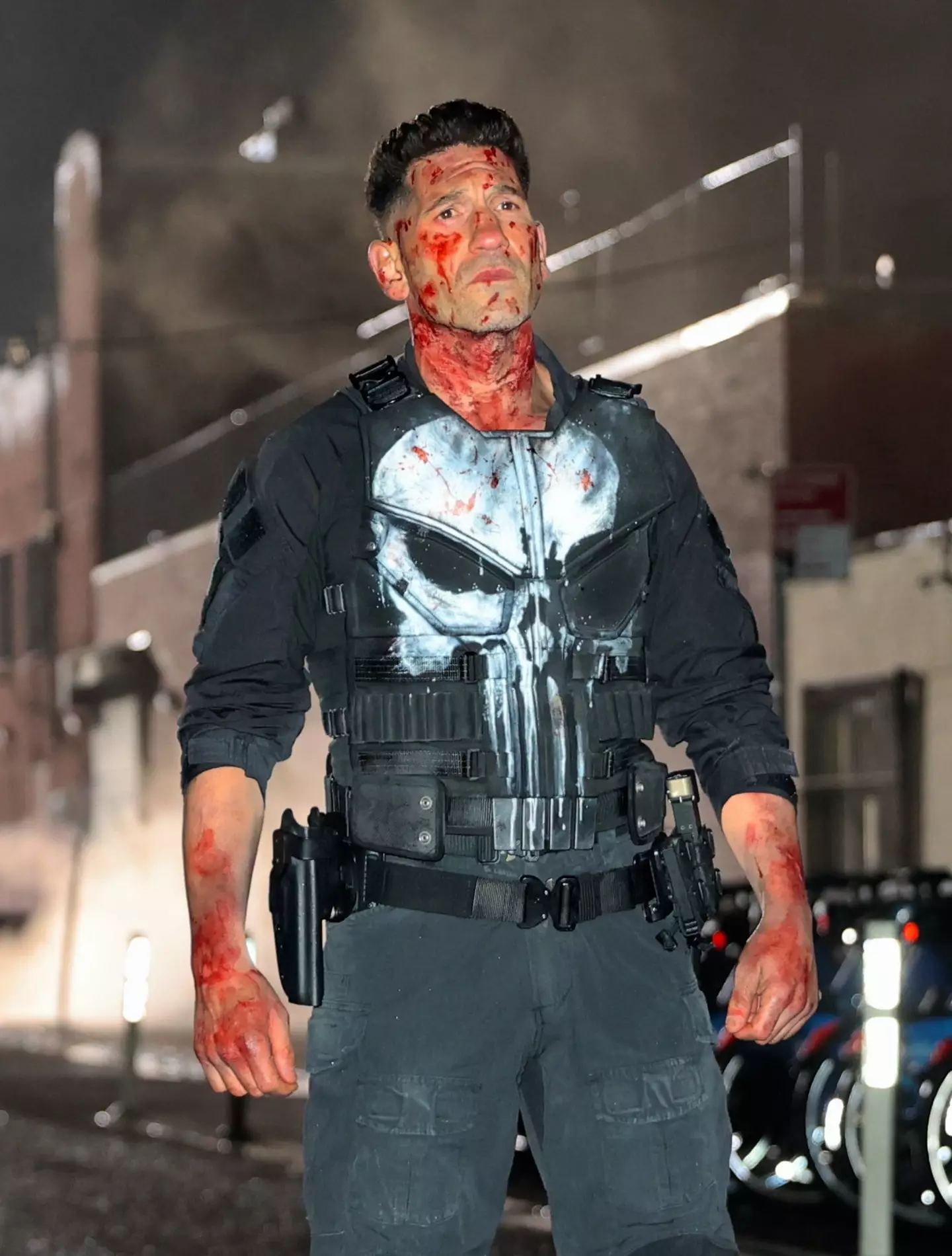 Jon Bernthal seen on the set of Daredevil: Born Again earlier this year (Jose Perez/Bauer-Griffin/GC Images)