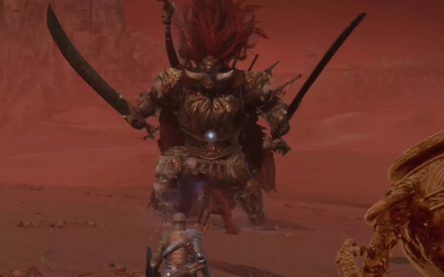 Radahn, a fallen boss from Elden Ring (FromSoftware)