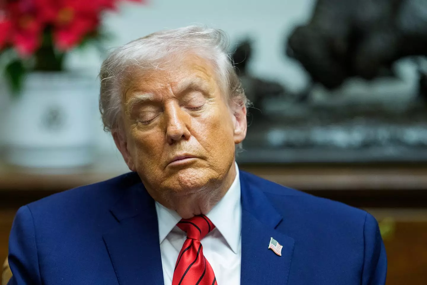 Trump has previously said he's the ‘healthiest president ever’(Aaron Schwartz/CNP/Bloomberg via Getty Images)